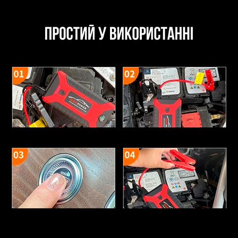 Пуско-зарядний Power Bank з компресором